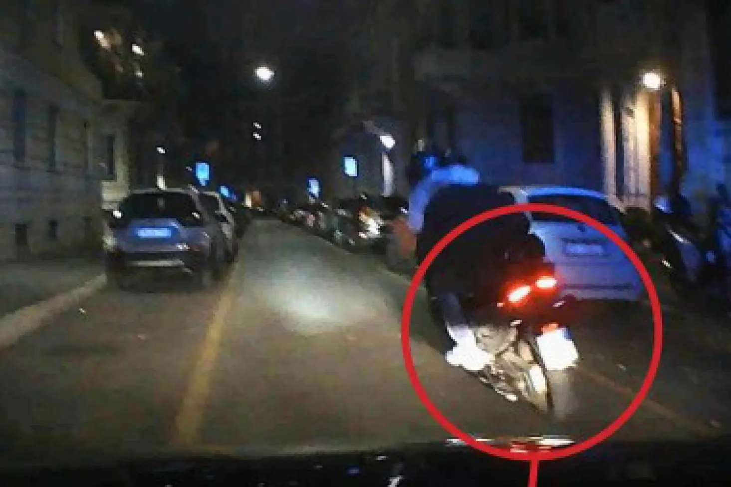 Frame agli atti dell'indagine sulla morte di Ramy Elgaml, Milano, 10 gennaio 2025. ANSA