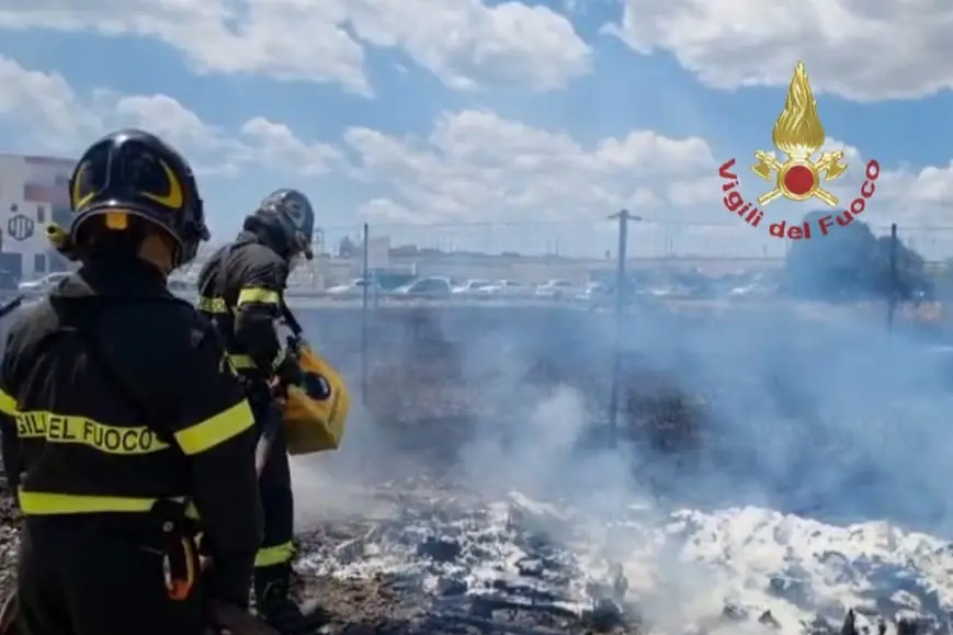 L'intervento dei vigili del fuoco