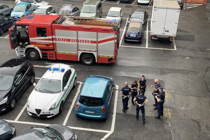La Polizia municipale (Ansa)