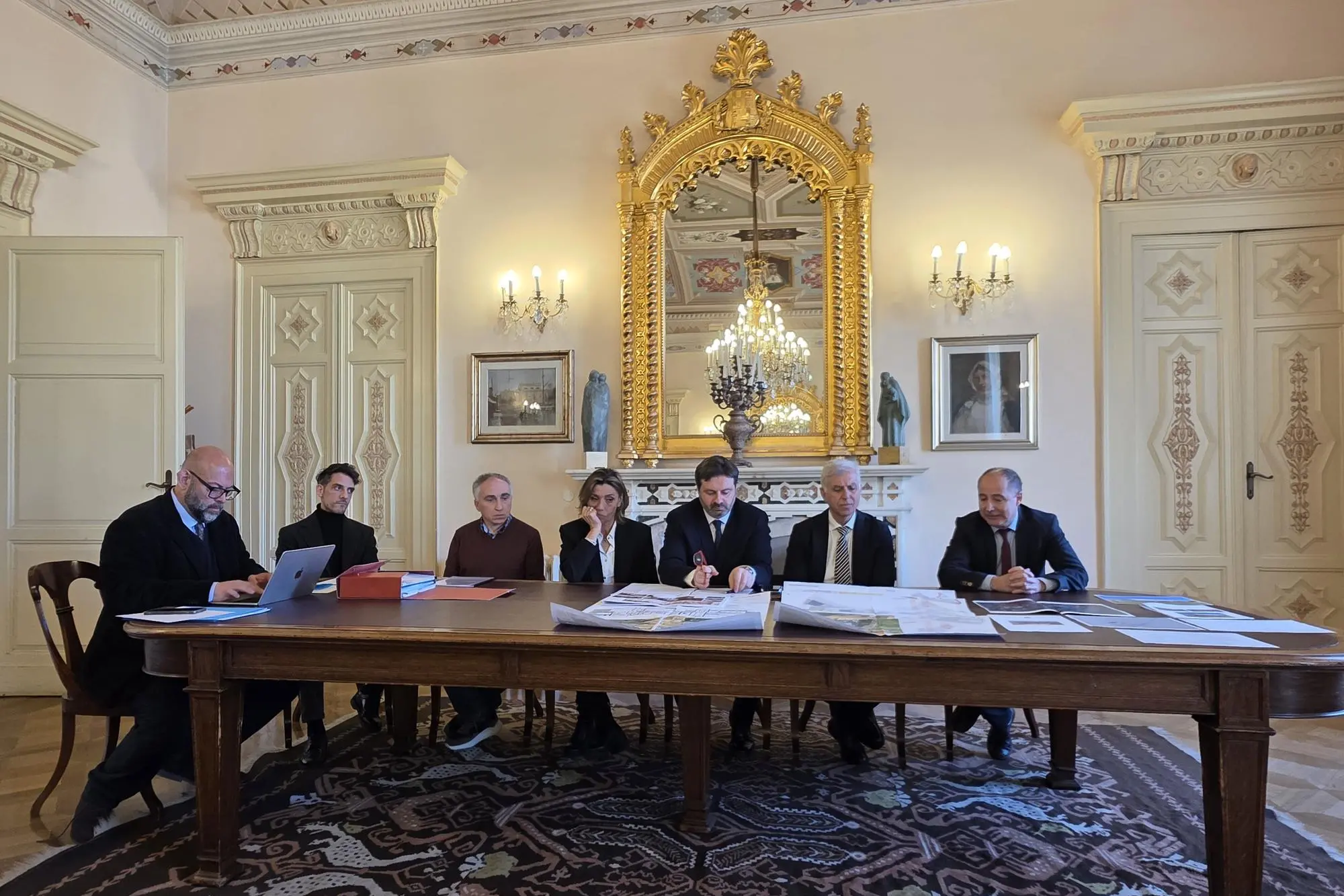 La conferenza stampa (foto Floris)