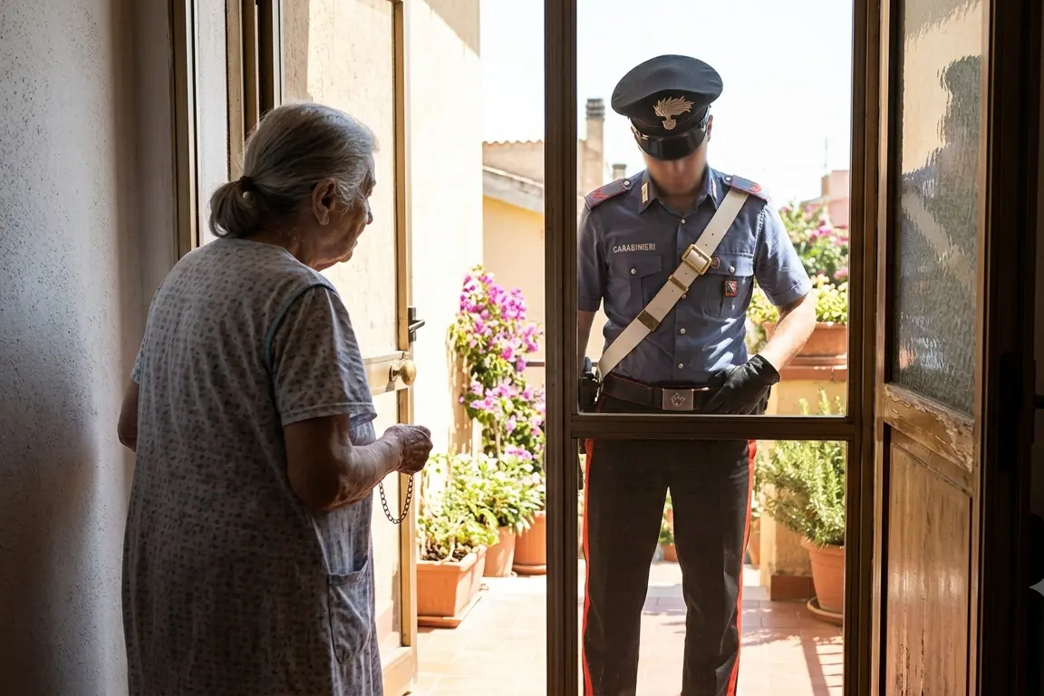 Un’immagine simbolo della truffa del carabiniere