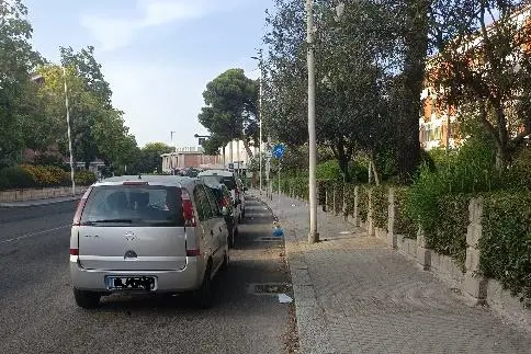 La pista ciclabile di via Flavio Gioia (foto concessa)