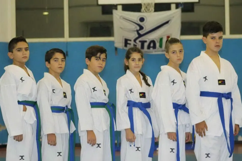 I giovani atleti del Centro Taekwondo di Capoterra