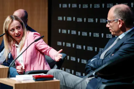 Enrico Letta 和 Giorgia Meloni (Ansa)