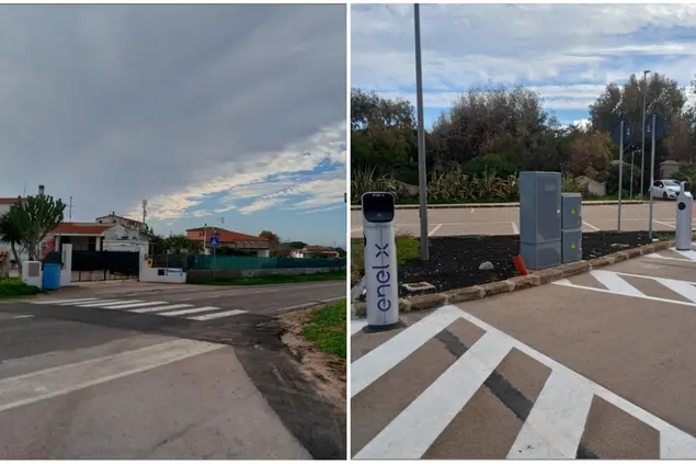 I dissuasori a Porchile e le colonnine di ricarica per auto elettriche (L'Unione Sarda - Tellini)