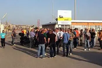 Operai in sciopero a Porto Torres