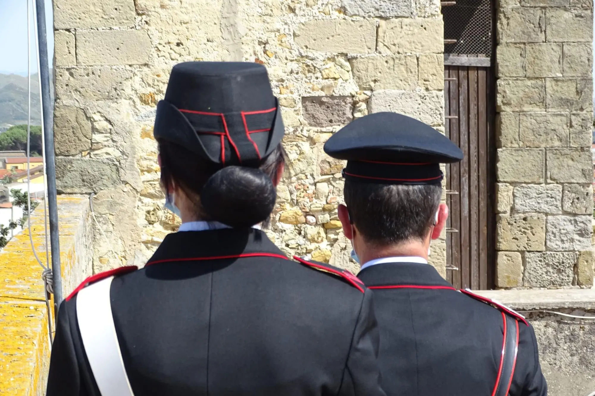 Militari in servizio (foto carabinieri)