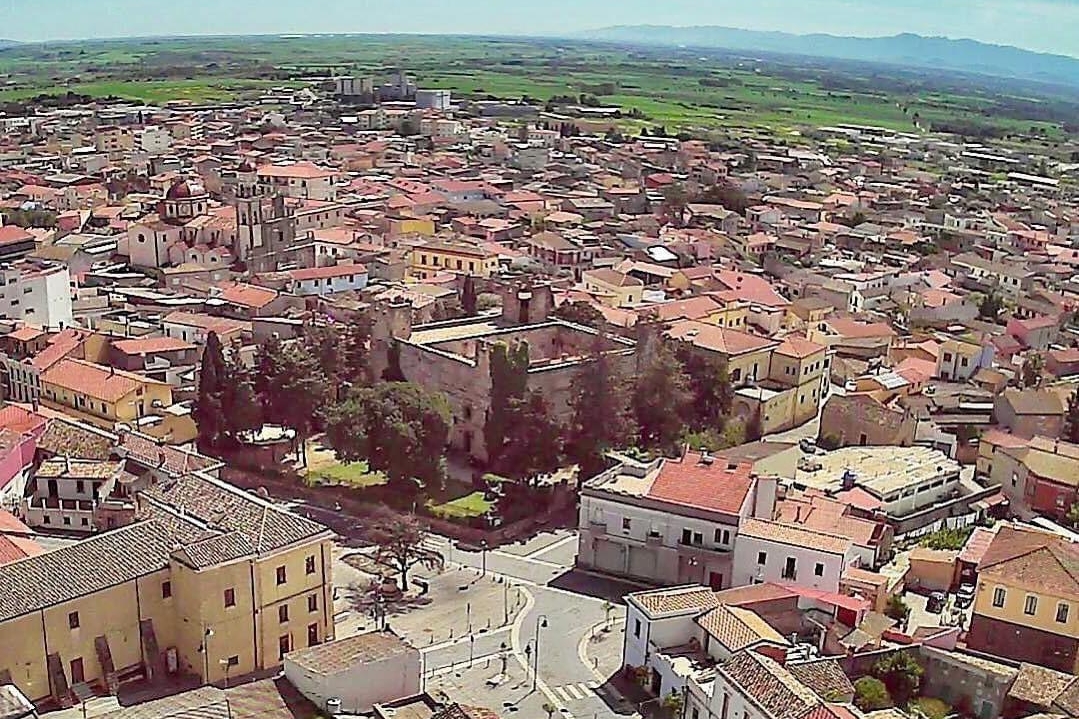 Una panoramica di Sanluri (Archivio L'Unione Sarda)