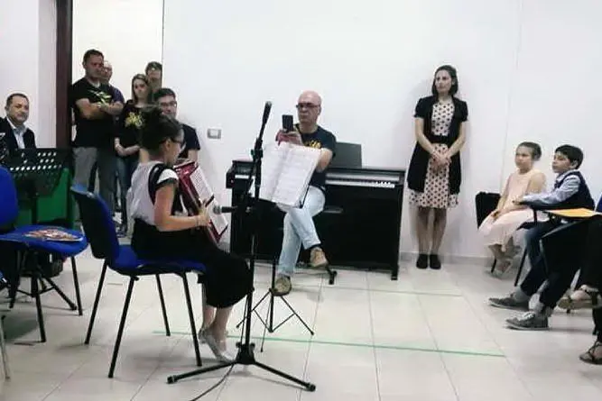 Un concerto degli allievi della scuola civica di musica (Foto Antonio Pintori)