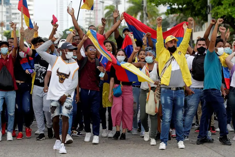 Proteste in Colombia (Ansa - Maldonado Rozo)
