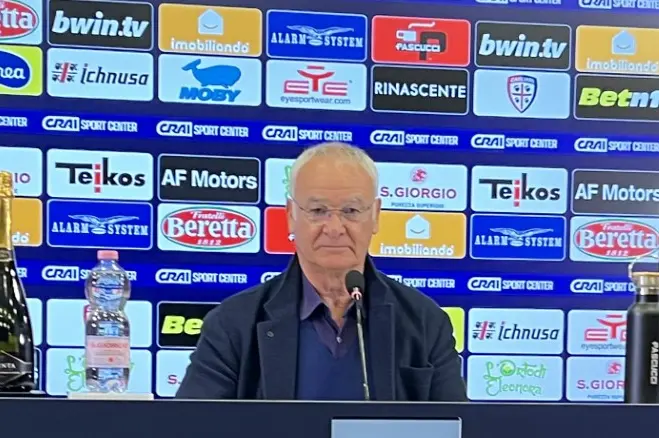 Claudio Ranieri in conferenza stampa (foto Gaggini)