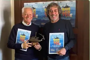 Leonardo Marras, presidente della Fondazione Maria Carta e Gian Vincenzo Belli, assessore turismo di La Maddalena (foto Ronchi)