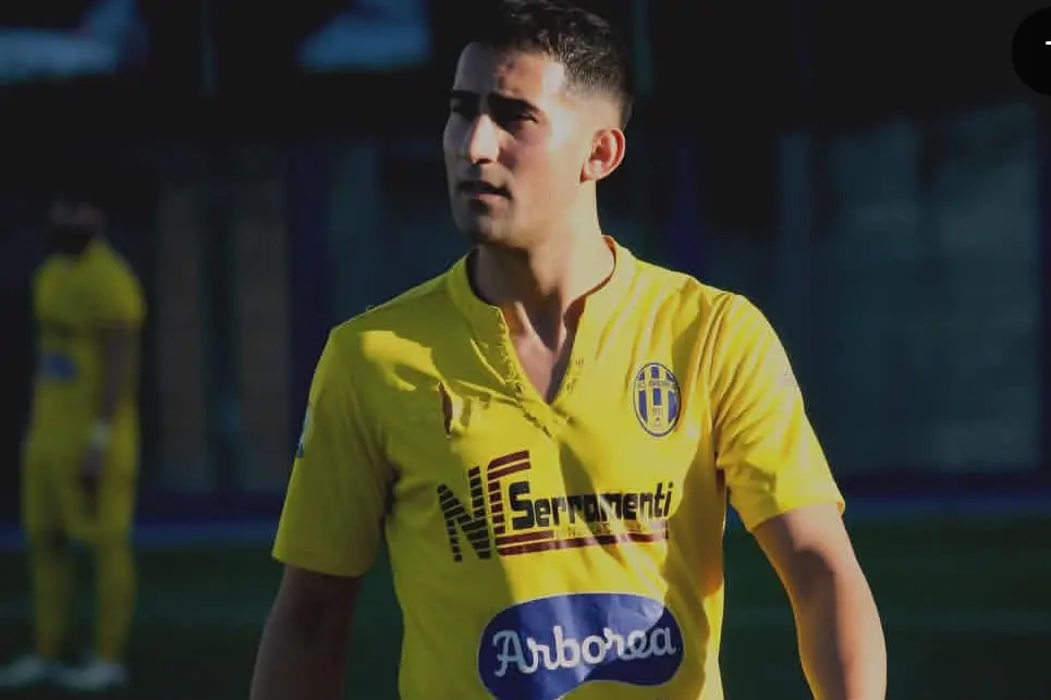 Pibiri, bomber dell'Arborea (foto Serreli)