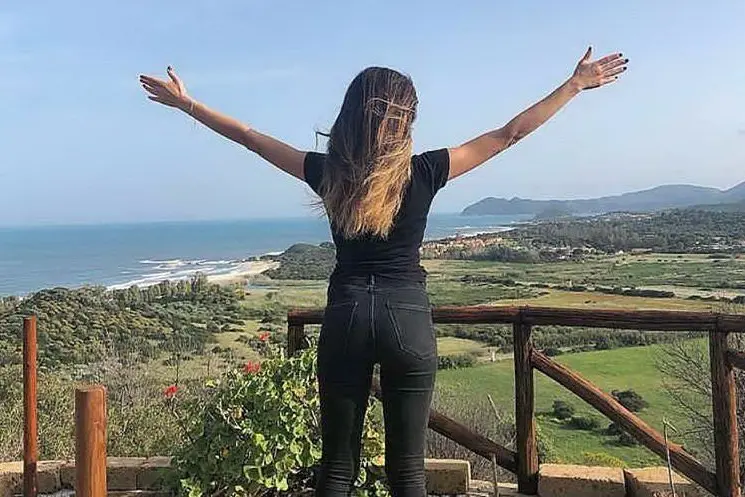 La foto postata da Giorgia Palmas su Facebook