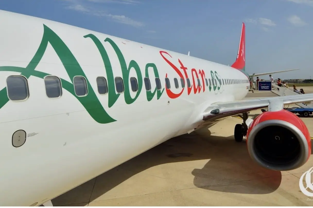 Un aereo della compagnia che dovrebbe trasportare i Dimonios