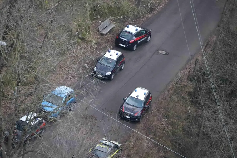 L'arresto dell'uomo (foto Carabinieri)
