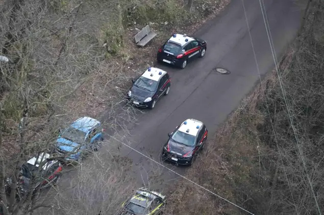 L'arresto dell'uomo (foto Carabinieri)