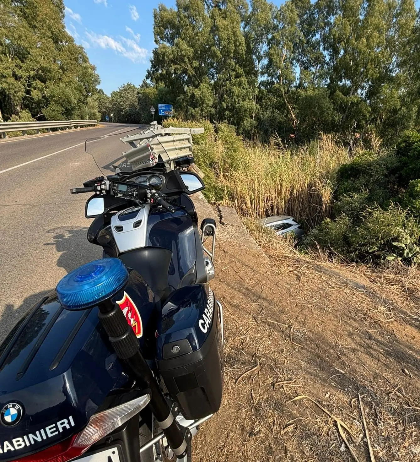 Il luogo dell'incidente (foto Serreli)