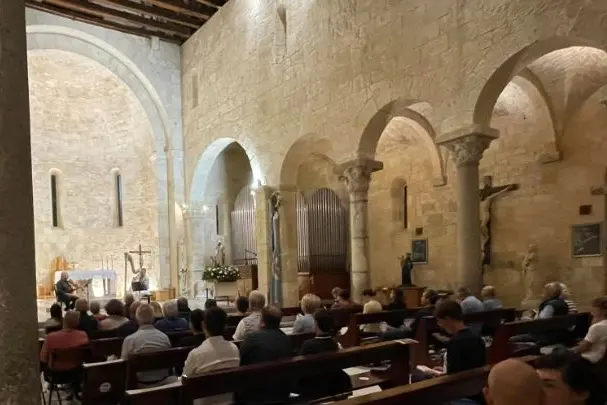 Un concerto nella basilica di San Gavino (foto Pala)