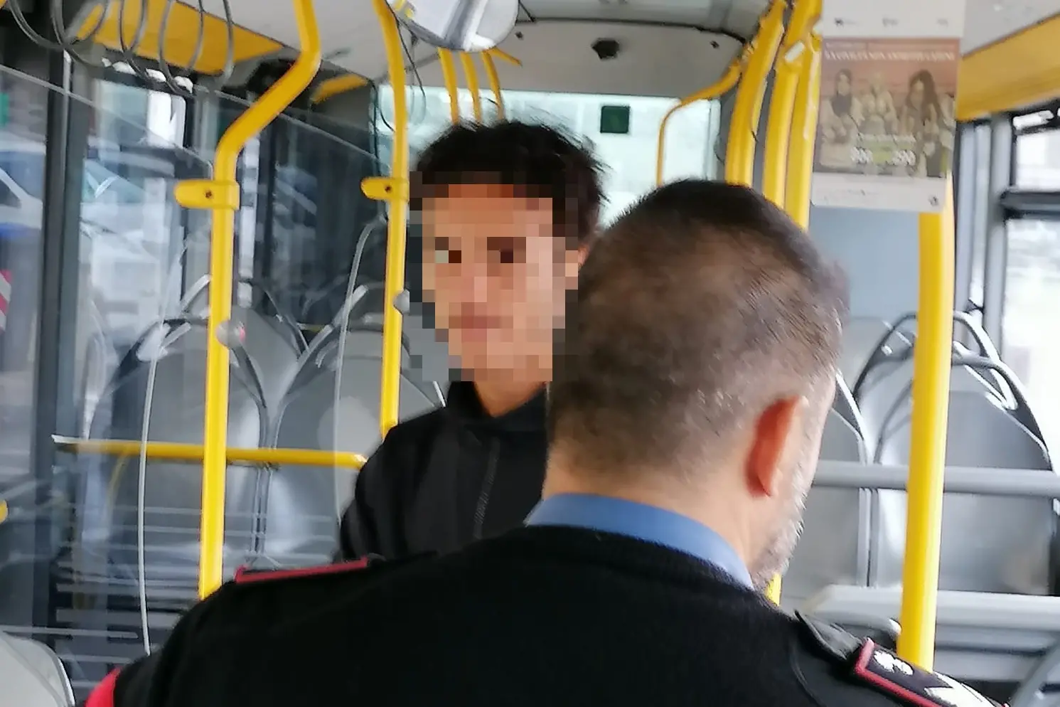 L'algerino era stato fermato dai carabinieri su un bus (L'Unione Sarda)