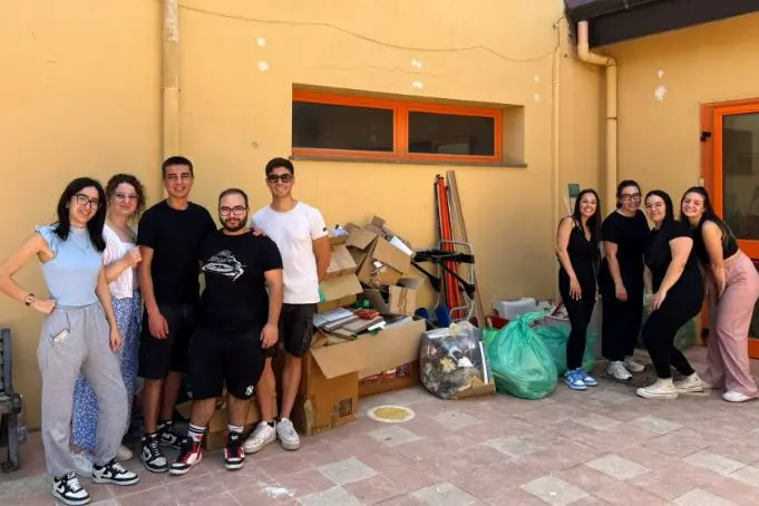 I ragazzi del Servizio civile a Sennori (foto concessa e autorizzata)
