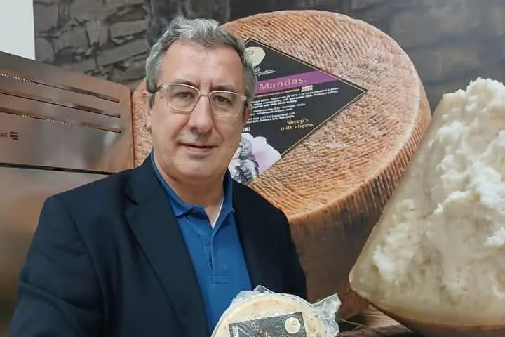 Umberto Oppus nell'azienda Garau