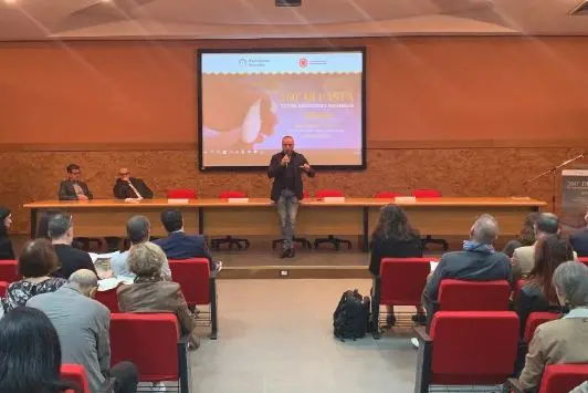 L'intervento dell'ad PortoConte, Gavino Sini (foto concessa)