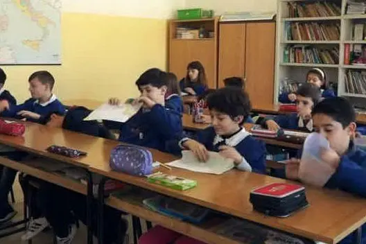 I bimbi della scuola primaria di Tortolì in un frame del cortometraggio