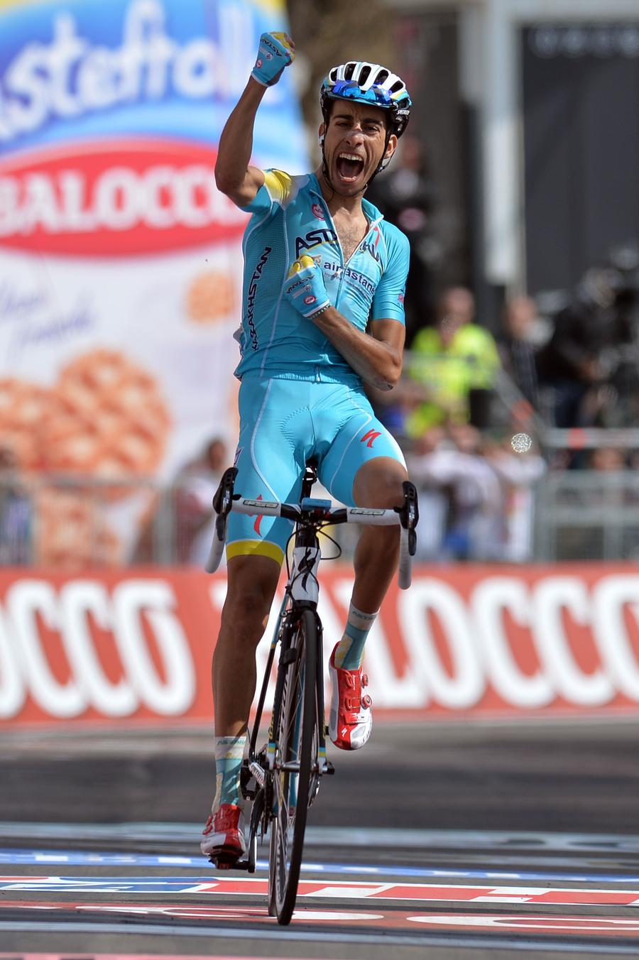 Fabio Aru Al Giro d'Italia nel 2014 (Archivio L'Unione Sarda)