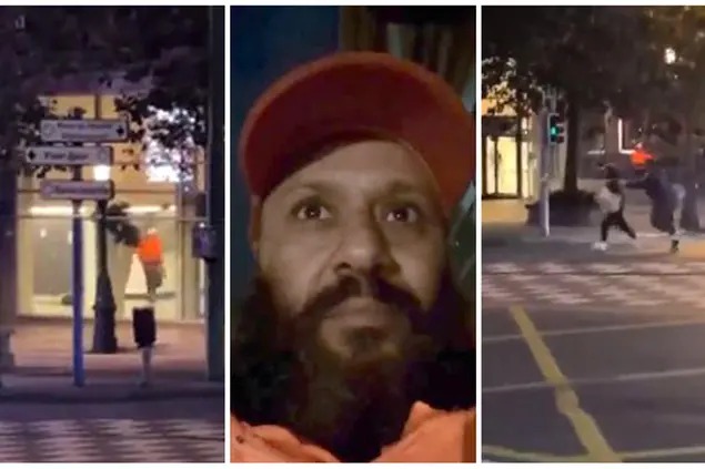 Il luogo dell'attentato e l'assalitore (Ansa)