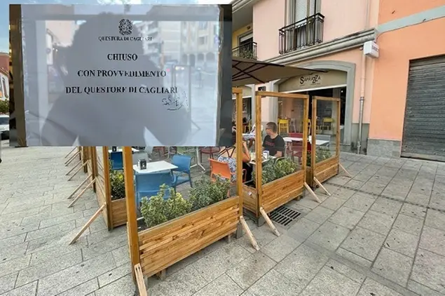 La Questura chiude il bar Sa Prazza (L'Unione Sarda)