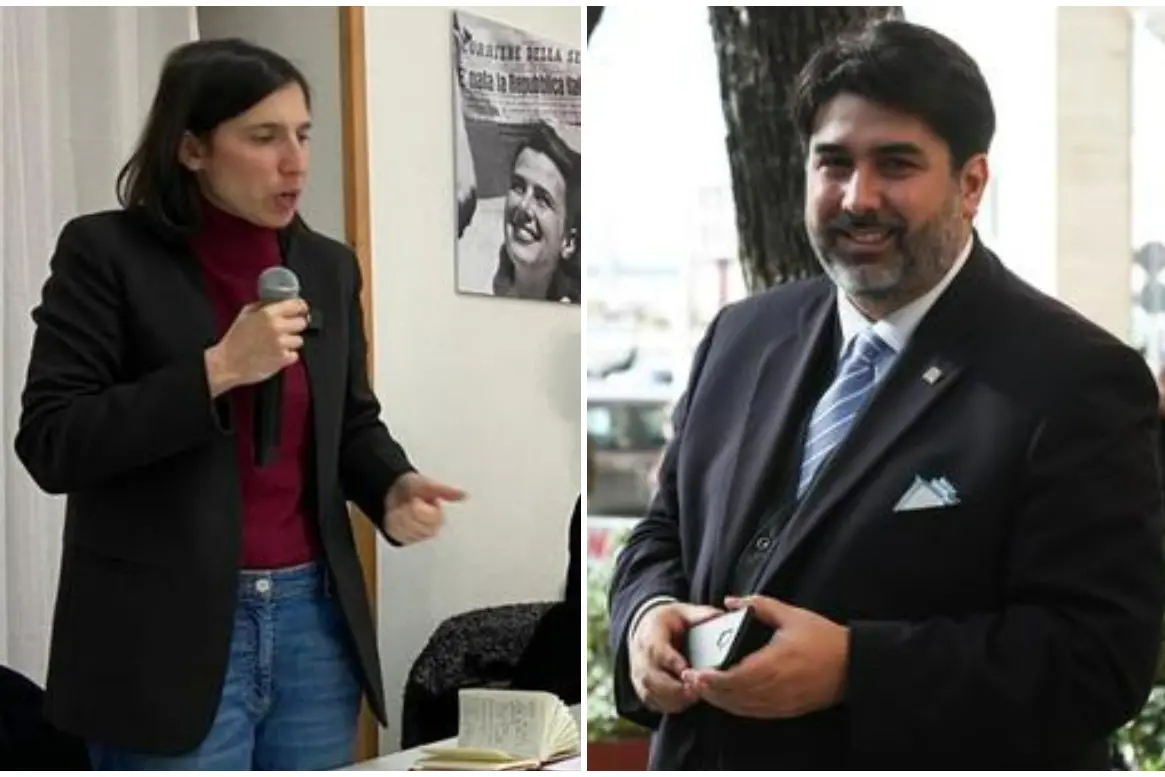 Elly Schlein e Christian Solinas (Ansa)