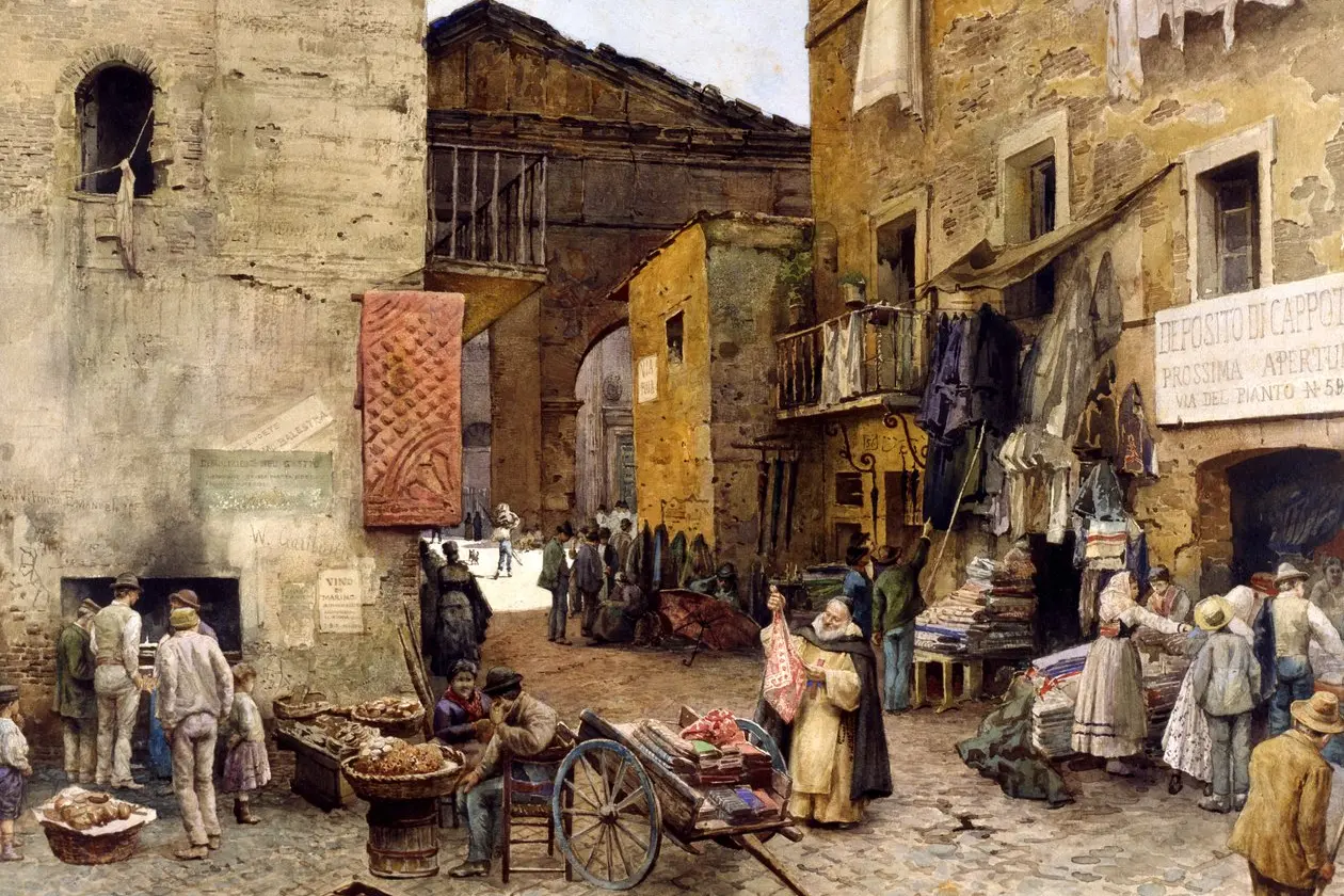 Ettore Roesler Franz - Il ghetto di Roma nell'800