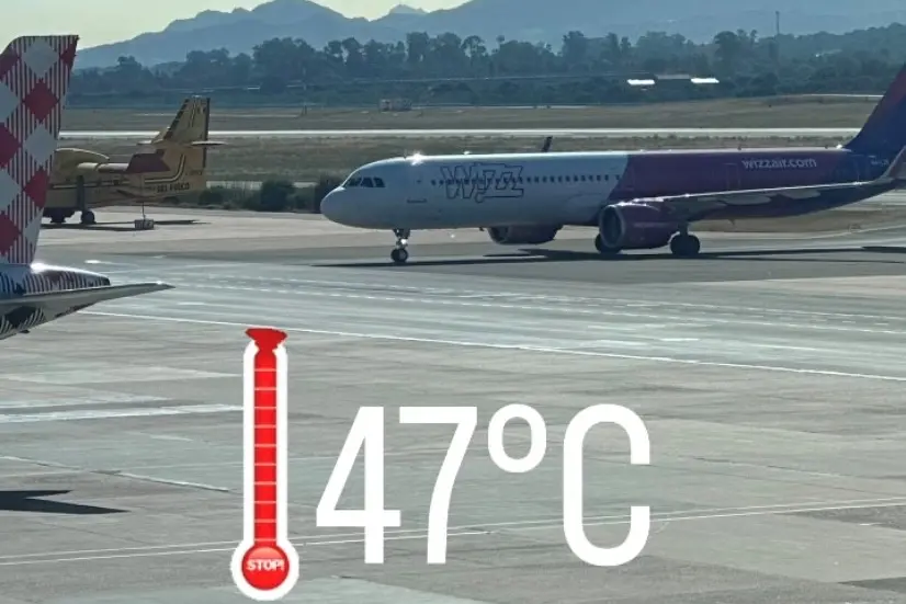 La storia sulla pagina Instagram dell'aeroporto di Olbia (frame)
