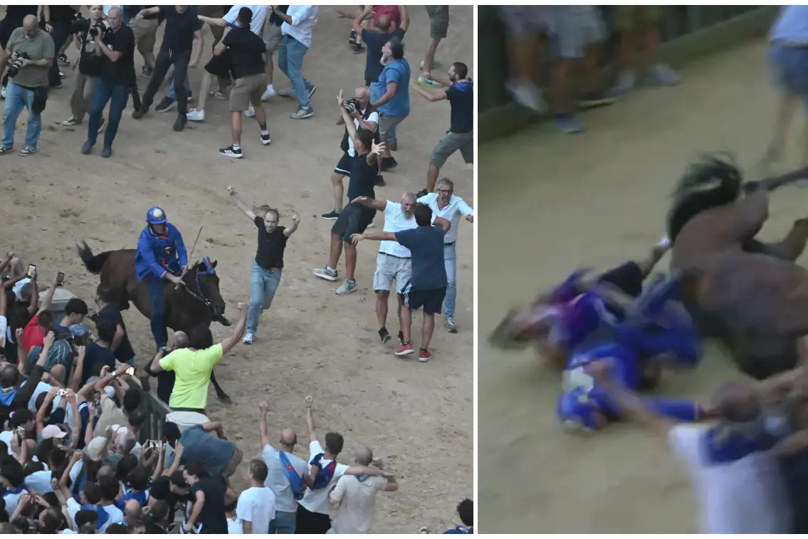 Leggendario Tittia: vince per la tredicesima volta il Palio di Siena, poi cade e finisce in ospedale