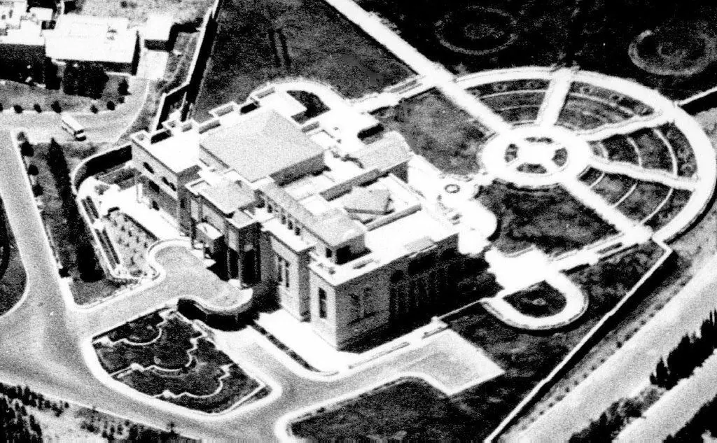 Una veduta dall'alto del palazzo presidenziale di Saddam