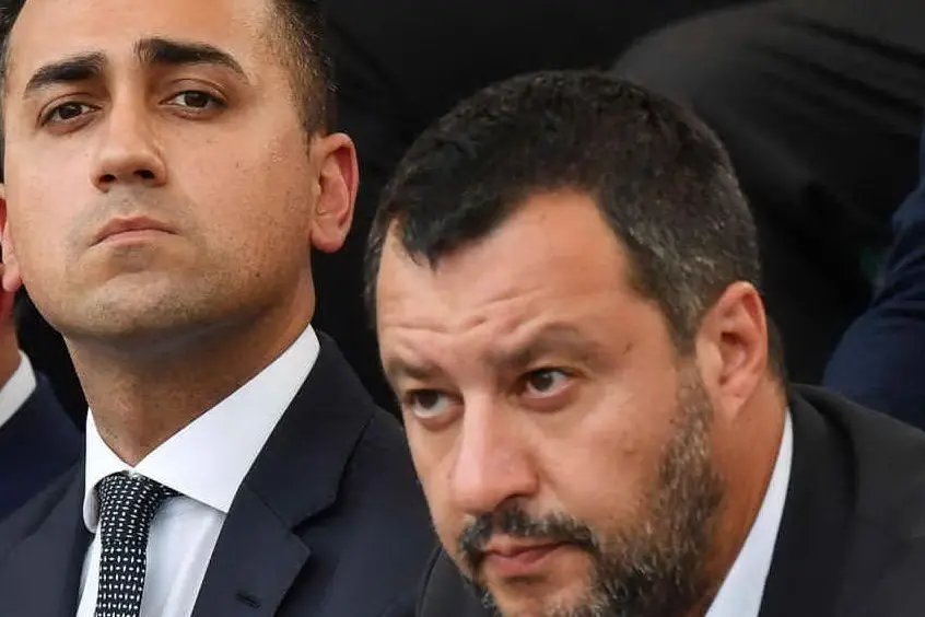 Luigi di Maio e Matteo Salvini (Ansa)