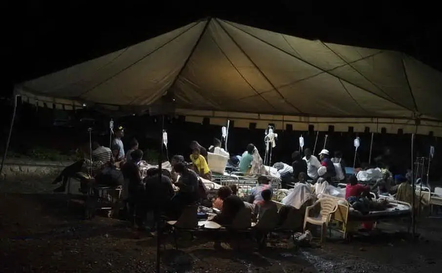 Un accampamento provvisorio