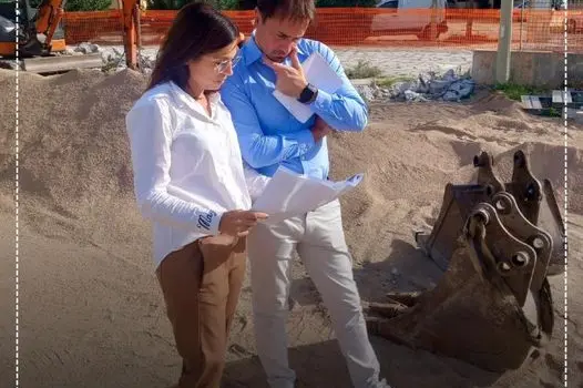 L'assessora Terrazzoni e il sindaco Lai (foto concessa)