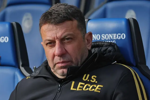 L'allenatore del Lecce Roberto D'Aversa (foto Ansa)