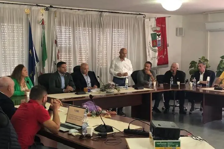 La riunione a Valledoria (foto concessa)