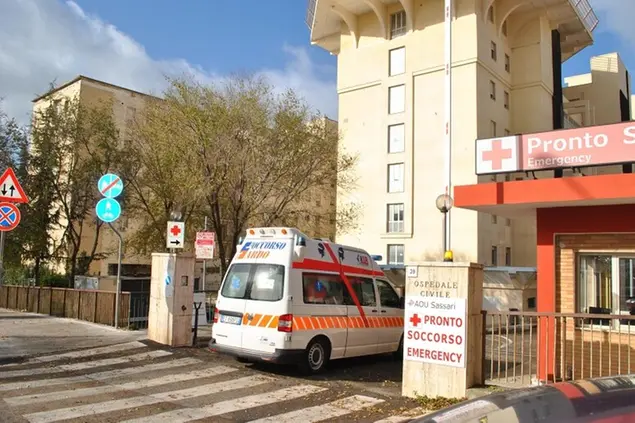 Il Pronto soccorso di Sassari (foto Ansa)