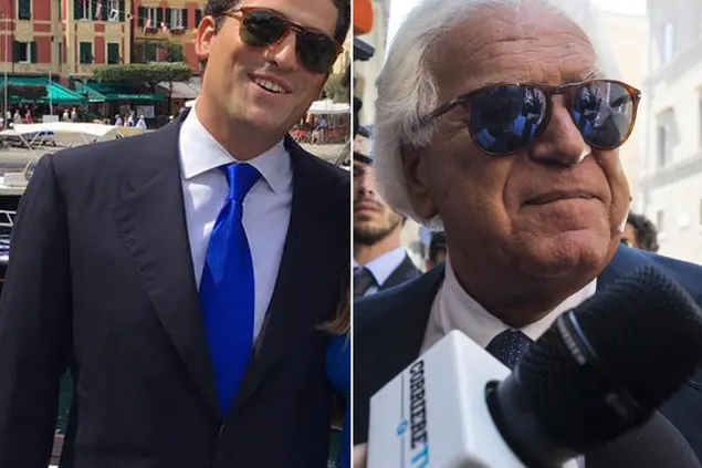 Denis e Tommaso Verdini (Ansa)