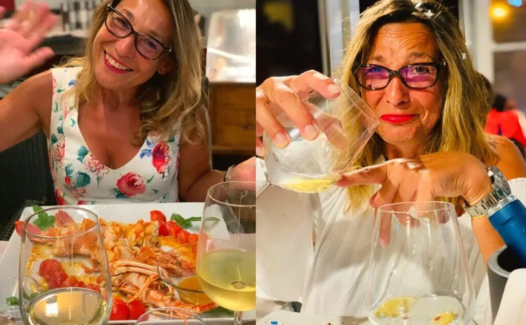 L'aragosta alla Castellanese accompagnata da un gustoso Vermentino: foto di Patrizia Redaelli da Castelsardo