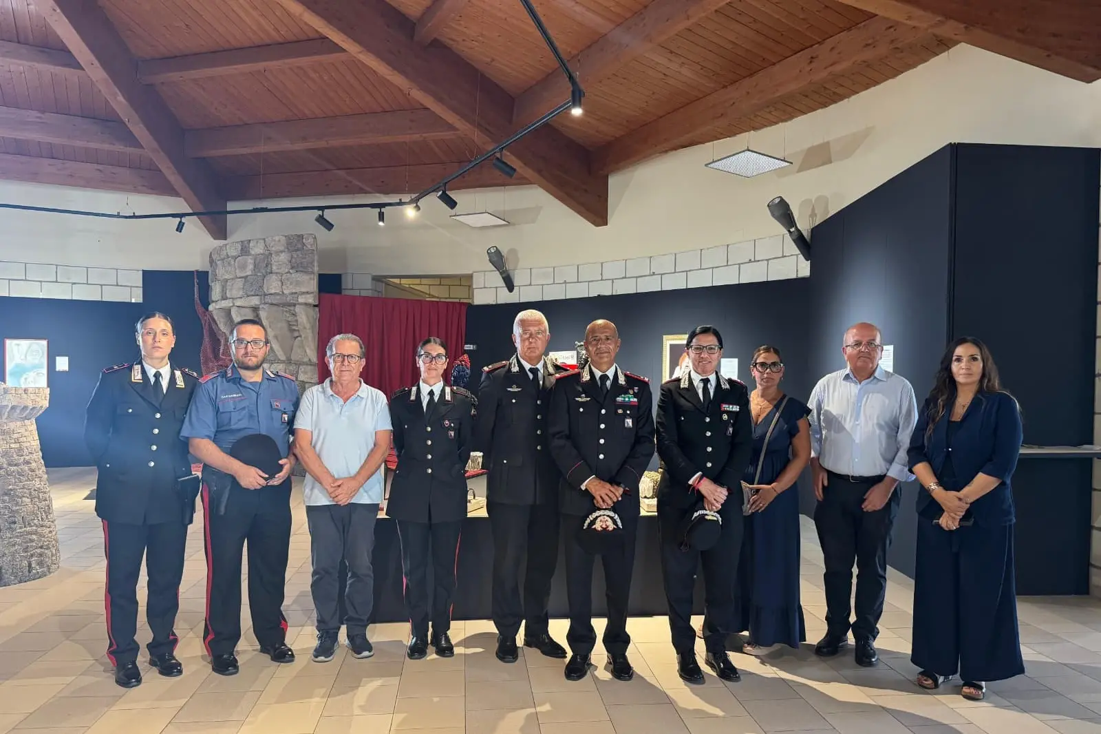 La visita dei carabinieri a Barumini