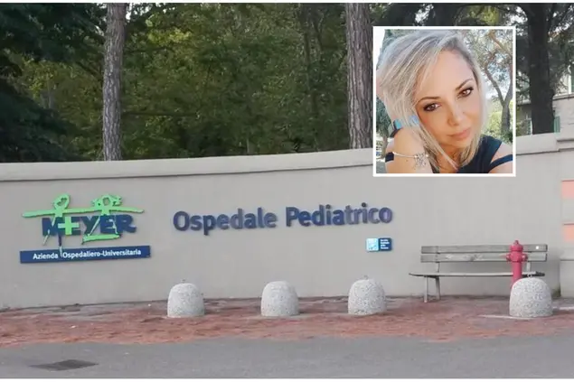 L'ospedale Meyer dove il piccolo lotta per la vita, nel riquadro Laura Porta