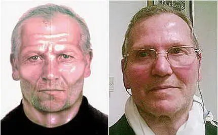 Il confronto tra un identikit del 2005 e una foto scattata nel 2006