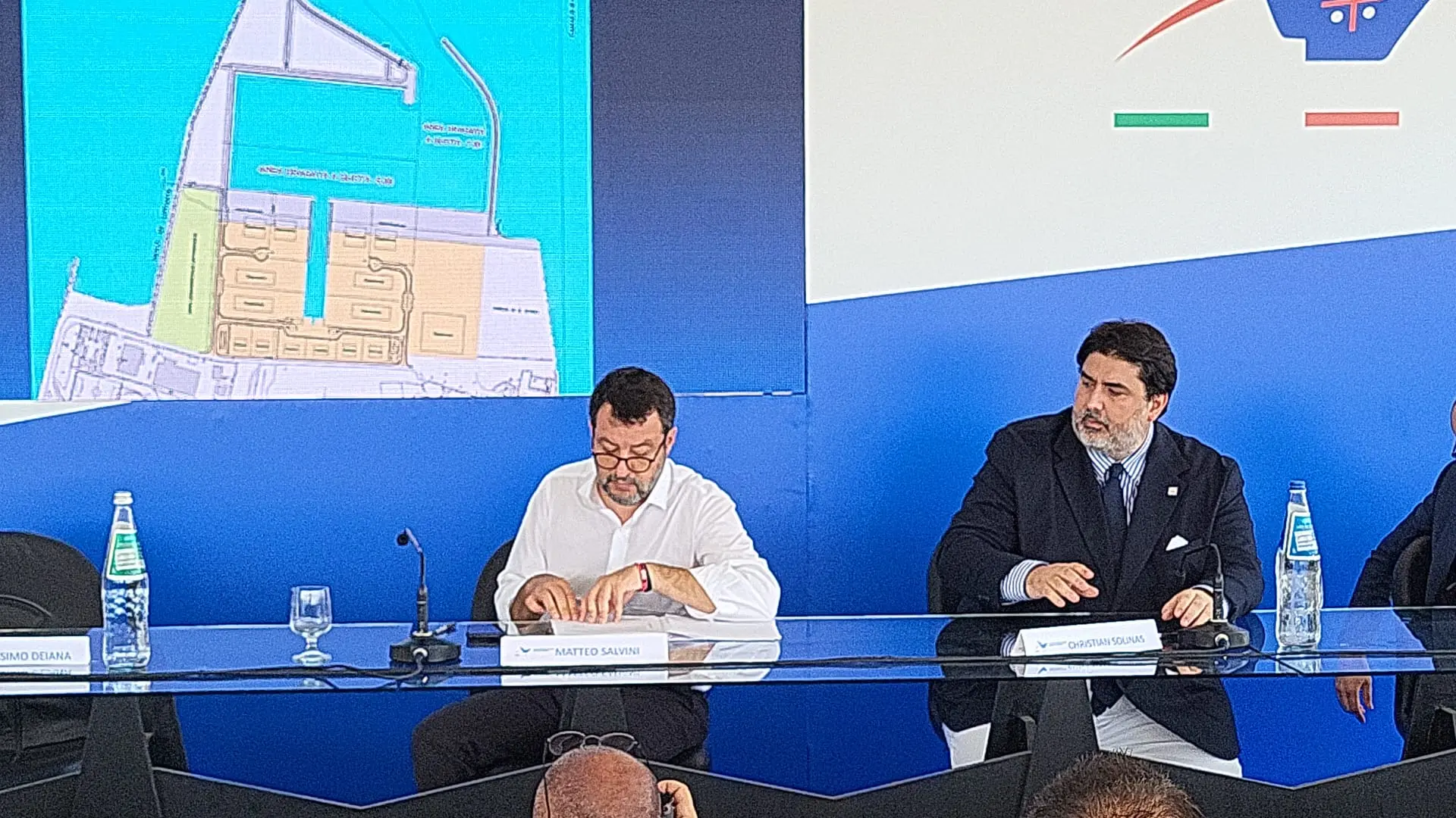Salvini a Cagliari (foto Ruffi)