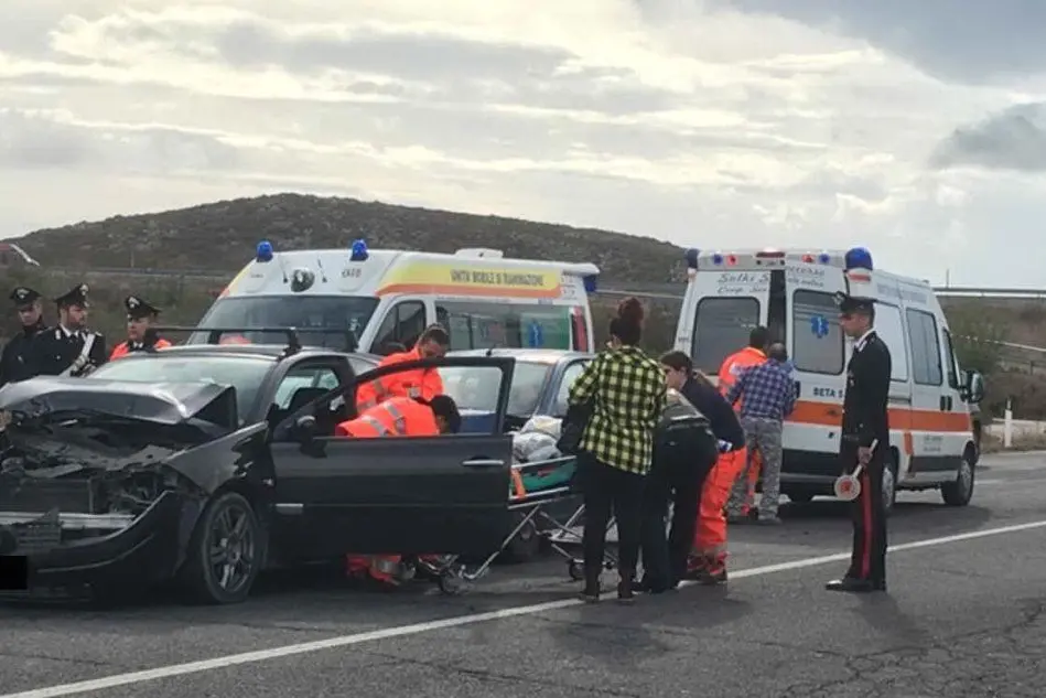 L'incidente (foto Fabio Murru)