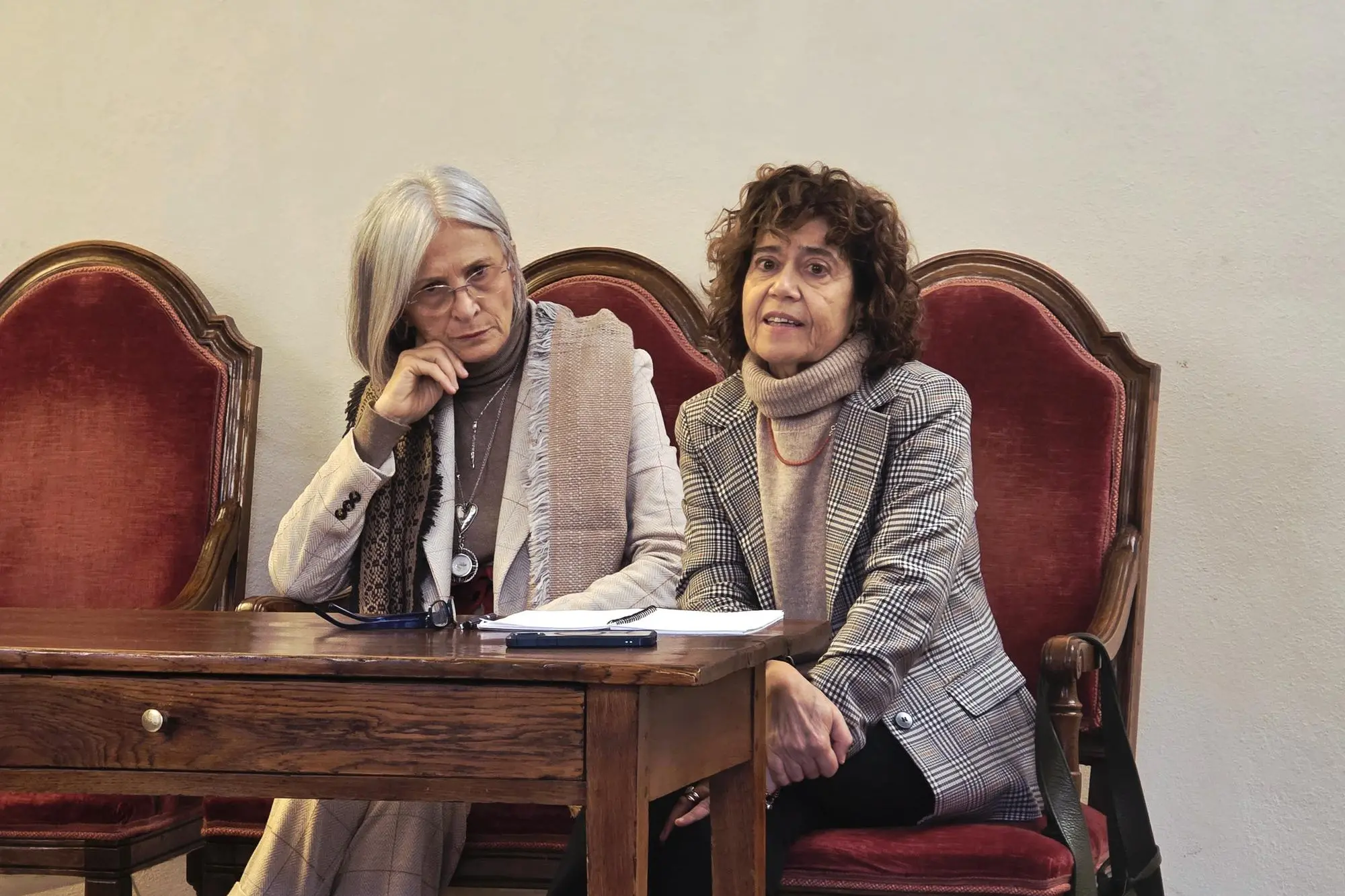 Sassari - garante regionale infanzia e adolescenza Carla Puligheddu e comunale Maria Antonietta Muroni (foto Floris)